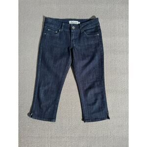 Skull Jeans Women's Dark Wash Cropped Denim Pants‎ Size 5/6